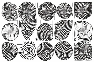 a small fibonacci spiral. tattoo idea