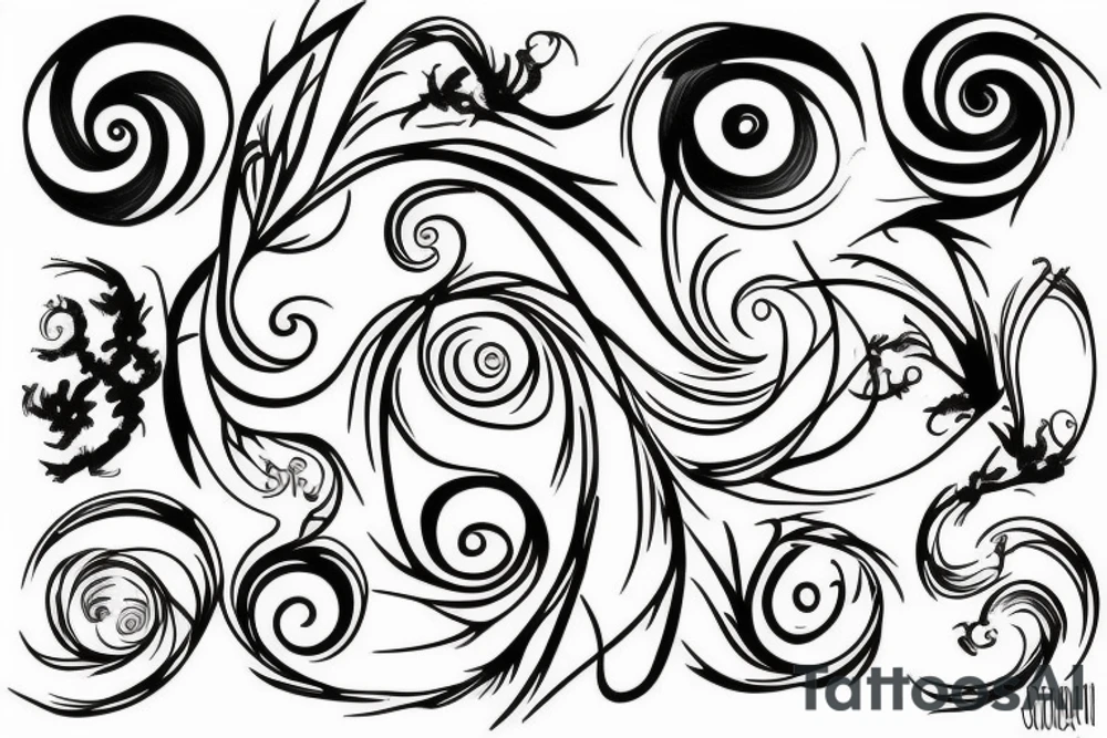 a small fibonacci spiral. tattoo idea