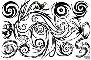 a small fibonacci spiral. tattoo idea