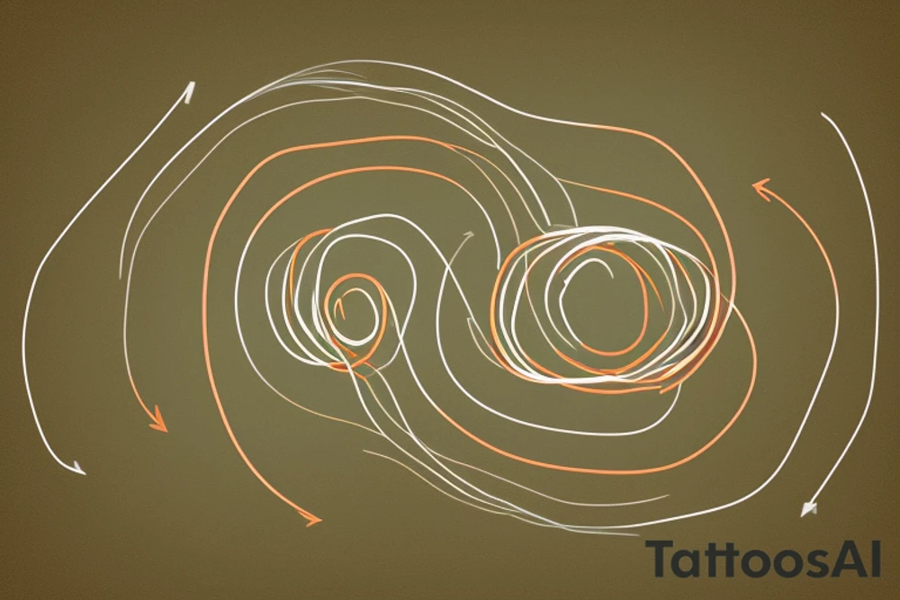 A Unalome typically consists of a spiraling, winding line that starts at the base and gradually moves upward, eventually straightening out. The path of the line represents the journey of life, with all its ups and downs. At the very beginning, the line often starts near the bottom of the symbol, which represents birth and the beginning of one's spiritual journey. As the line spirals upward, it may encounter loops, knots, or even sharp turns, symbolizing the challenges and obstacles one faces in life.

However, as the line continues to ascend, it ultimately straightens out, signifying enlightenment, self-realization, and the attainment of inner peace or nirvana. The straight line at the top of the Unalome represents the ultimate goal of spiritual awakening or enlightenment. tattoo idea
