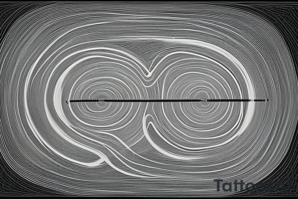A Unalome typically consists of a spiraling, winding line that starts at the base and gradually moves upward, eventually straightening out. The path of the line represents the journey of life, with all its ups and downs. At the very beginning, the line often starts near the bottom of the symbol, which represents birth and the beginning of one's spiritual journey. As the line spirals upward, it may encounter loops, knots, or even sharp turns, symbolizing the challenges and obstacles one faces in life.

However, as the line continues to ascend, it ultimately straightens out, signifying enlightenment, self-realization, and the attainment of inner peace or nirvana. The straight line at the top of the Unalome represents the ultimate goal of spiritual awakening or enlightenment. tattoo idea