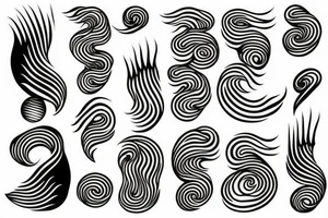 Wave on the ocean stylised tattoo idea