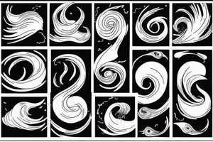 Wave on the ocean tattoo idea