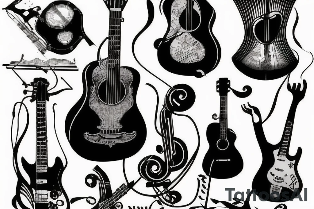 Music tattoo idea