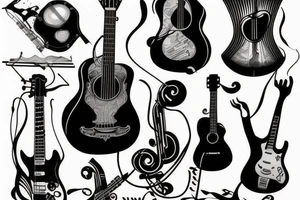 Music tattoo idea