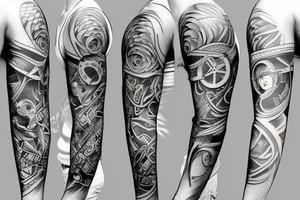 Starter sleeve tattoo idea