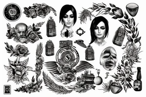 Combine Greece with Germany tattoo idea