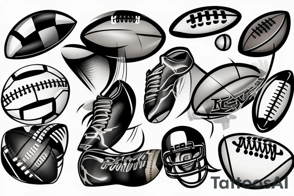 Football tattoo idea