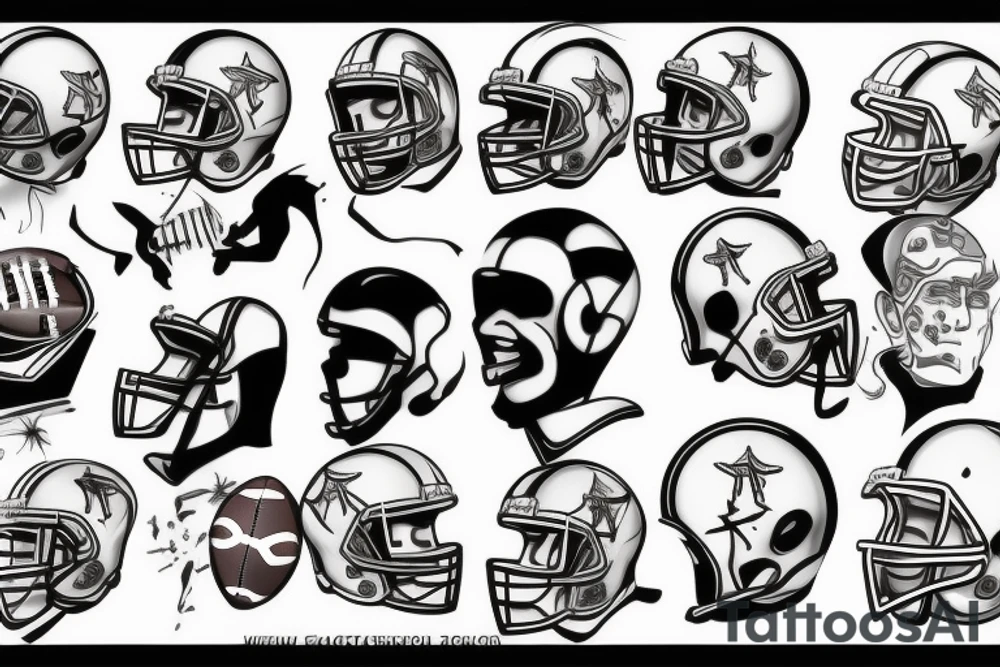 Football tattoo idea