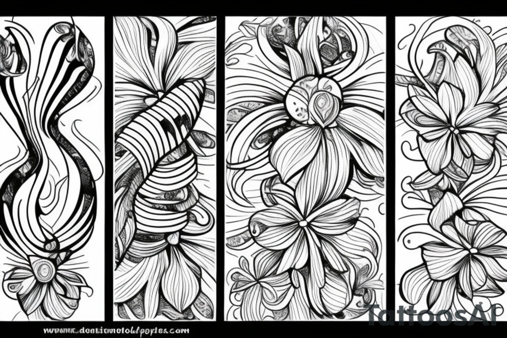 infinity flower tattoo idea