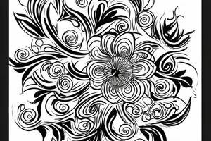 infinity flower tattoo idea