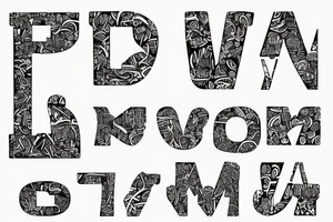 alquimetricos letters tattoo idea