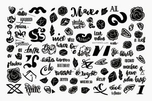 alquimetricos letters tattoo idea