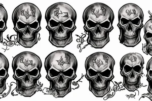 Avenged Sevenfold skull tattoo idea