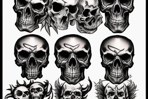 Avenged Sevenfold skull tattoo idea