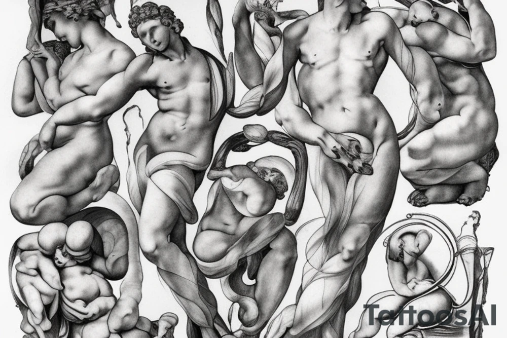 Adams Creation by Michelangelo tattoo idea