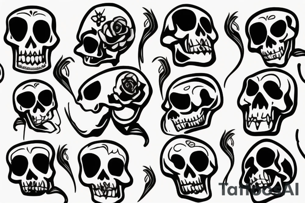 Skeleton tattoo idea