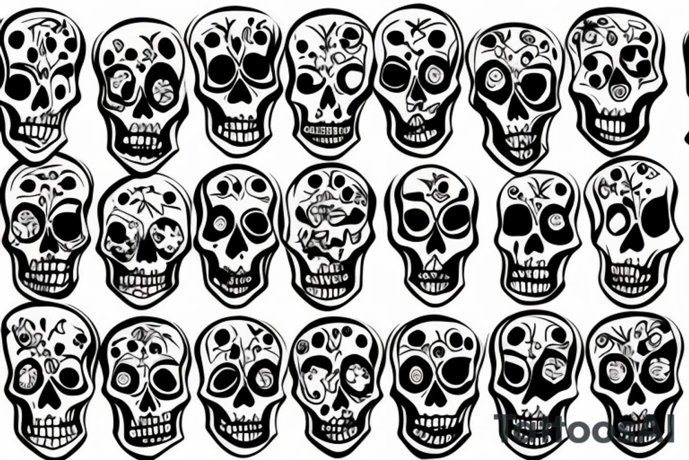 Skeleton tattoo idea