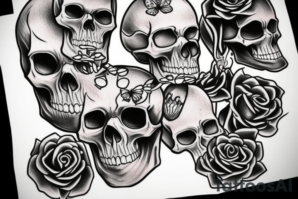 Skull tattoo idea