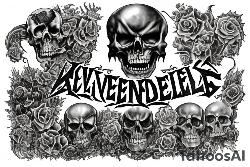 Avenged Sevenfold "City of Evil" album cover, full arm tattoo idea