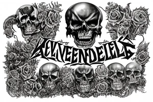 Avenged Sevenfold "City of Evil" album cover, full arm tattoo idea