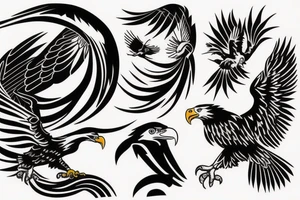 Bald eagle tattoo idea