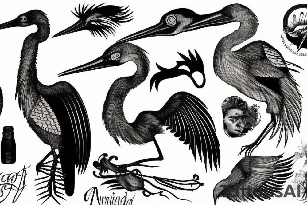 Anhinga tattoo idea