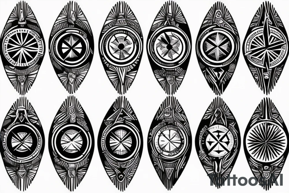 Eagle and compass tattoo idea