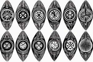 Eagle and compass tattoo idea