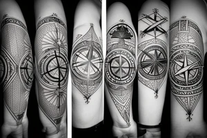 Eagle and compass tattoo idea
