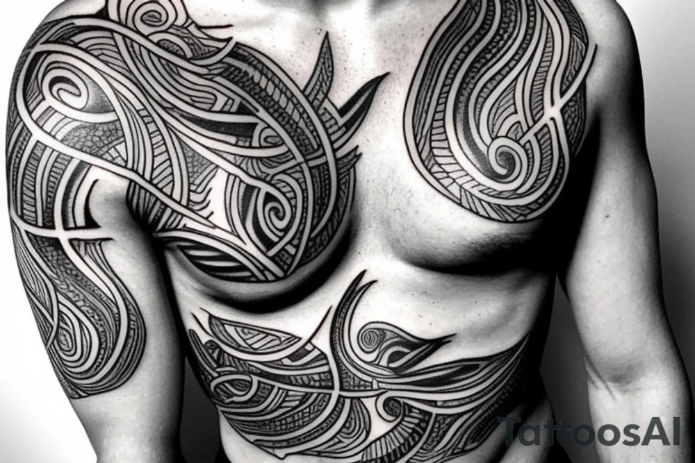 side rib tattoo on a male tattoo idea