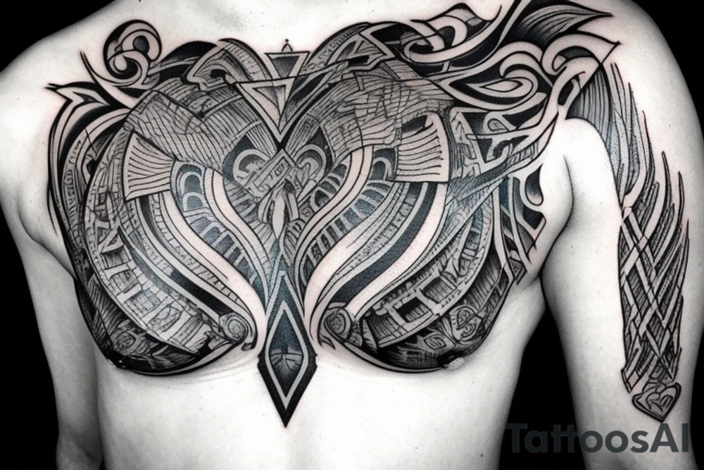 side rib tattoo on a male tattoo idea
