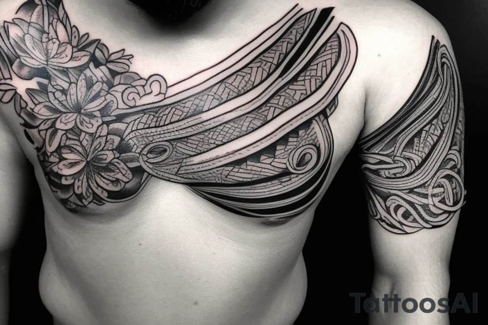 side rib tattoo on a male tattoo idea