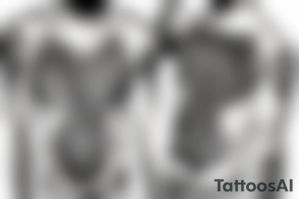 side rib tattoo on a male tattoo idea