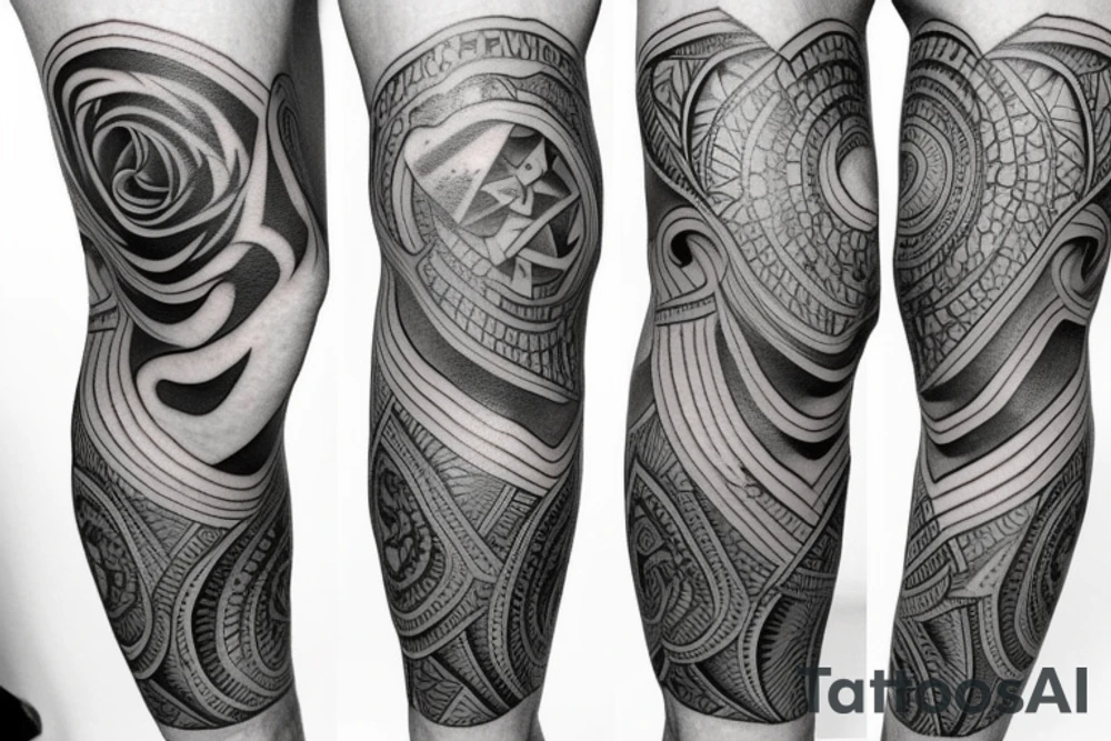 thigh tattoo on a male tattoo idea