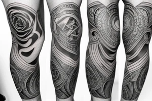 thigh tattoo on a male tattoo idea