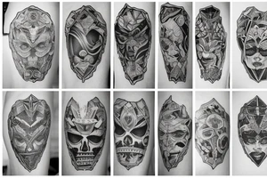 upper thigh tattoo on a male tattoo idea