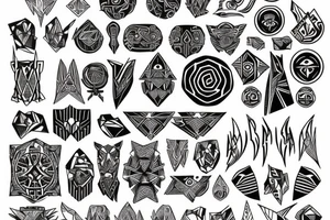 Tribal repressing duality tattoo idea