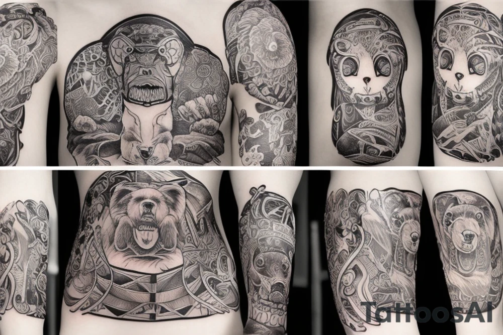 bear tattoo tattoo idea