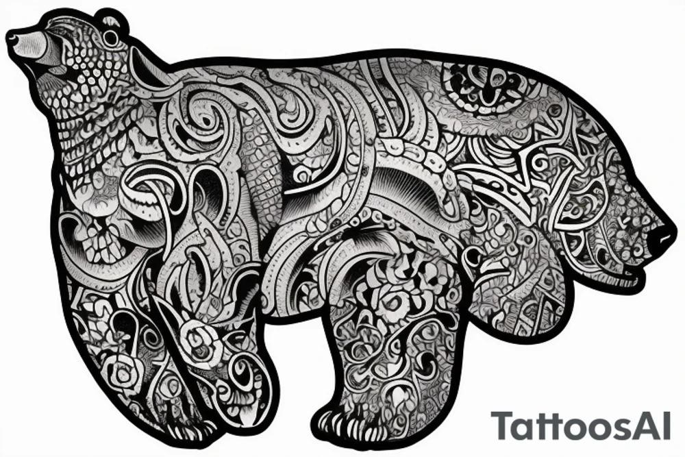 bear tattoo tattoo idea