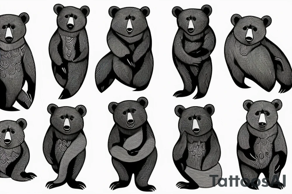 bear tattoo tattoo idea