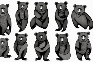 bear tattoo tattoo idea