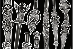 Eowyn’s sword with athelas plant tattoo idea