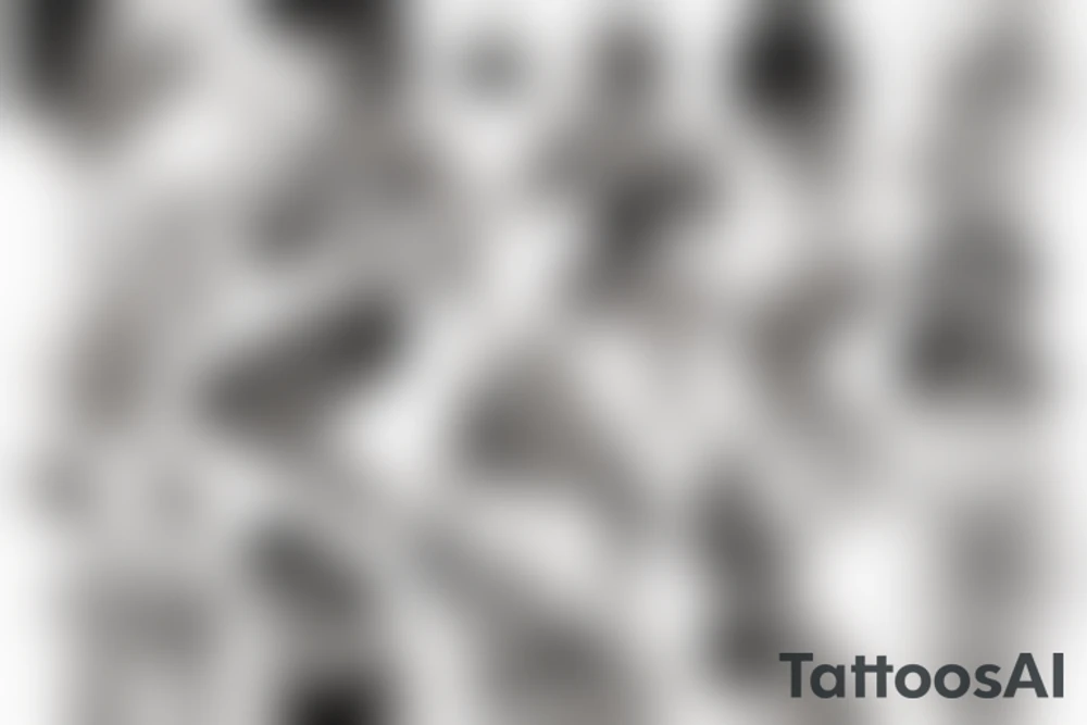 Black female sailor pinup tattoo idea