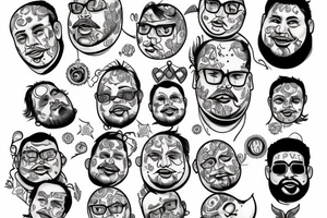 Fat man tattoo idea