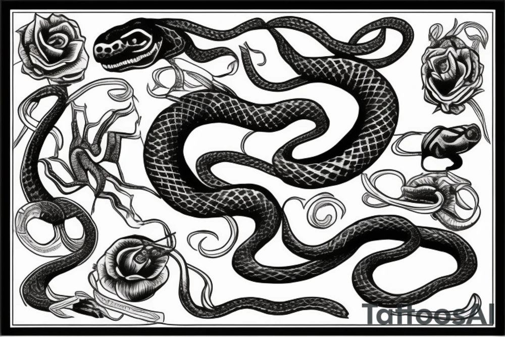 Snake tattoo idea