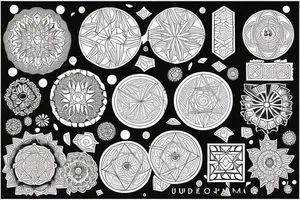 Geometric mandala tattoo idea