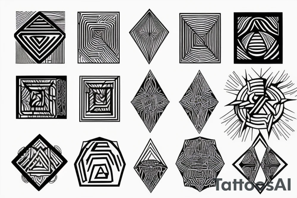 Geometric tattoo idea