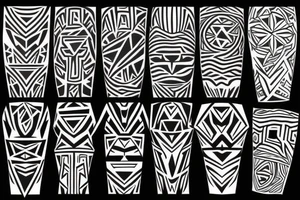 Geometric lines tattoo idea