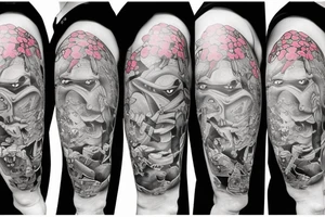 Ninja Turtles and cherry blossom tattoo idea